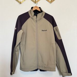 Marmot Men's Softshell Performance Jacket in Tan and Brown